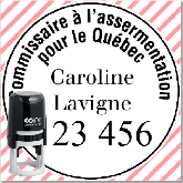 étampe commissaire à l'assermentation