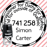 Commissioner for Oaths - model 13 - Colop Printer Round R-30