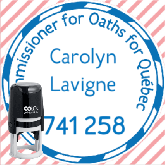Commissioner for Oaths - model 14 - Colop Printer Round R-30