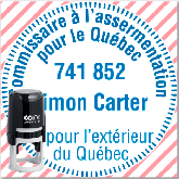 étampe commissaire à l'assermentation