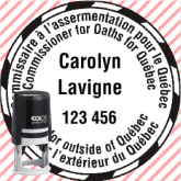 Commissaire à l'assermentation - modèle 72 - Colop Printer Round R-40