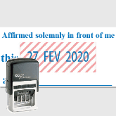 Colop printer dater S260 - commissaire à l'assermentation