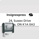 Self-Inking custom address stamp for Canada - model 12 - Colop Printer 20