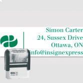 Self-Inking custom address stamp for Canada - model 14 - Colop Printer 30