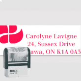 Self-Inking custom address stamp for Canada - model 13 - Colop Printer 40