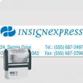 Self-Inking custom address stamp for Canada - model 8 - Colop Printer 40
