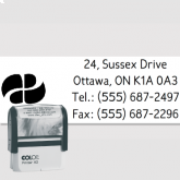 Self-Inking custom address stamp for Canada - model 9 - Colop Printer 40
