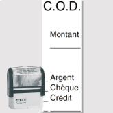 Étampe auto-encreur C.O.D. (Paiement sur livraison) - Colop Printer 30 - Modèle 1