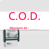 Étampe auto-encreur C.O.D. (Paiement sur livraison) - Colop Printer 40 - Modèle 4