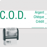 Étampe auto-encreur C.O.D. (Paiement sur livraison) - Colop Printer 40 - Modèle 5