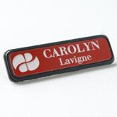 épinglette style 1, crimson gravure blanc