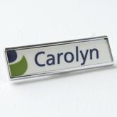 épinglette style 4, aluminium blanc imprimé