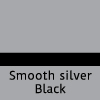 smooth silver black - engraved plastic