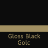 gloss black gold - engraved plastic