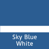 sky blue white - engraved plastic