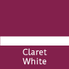 claret white - engraved plastic