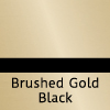 brushed gold black - engraved plastic
