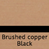 brushed copper black - engraved plastic