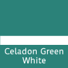 celadon green white - engraved plastic