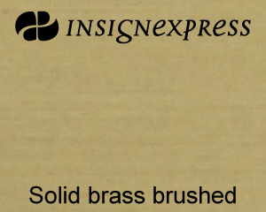 Solid brass brushed
