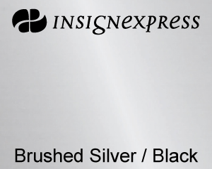 Brushed Silver / black