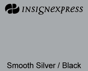 smooth silver / black
