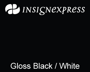 Gloss Black / White