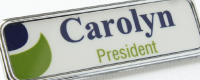 name tag with frame