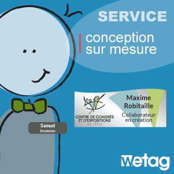 name tag sur mesure