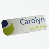 épinglette imprimé en aluminium brossé