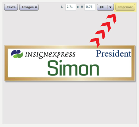 localisation du bouton impression